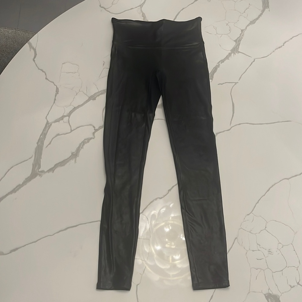 Spanx Black, Faux Leather Leggings